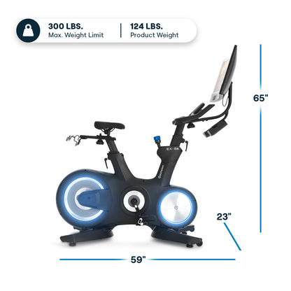 Echelon Connect EX-8s Smart Exercise Bike – 24" Curved HD Touchscreen & Magnetic Resistance