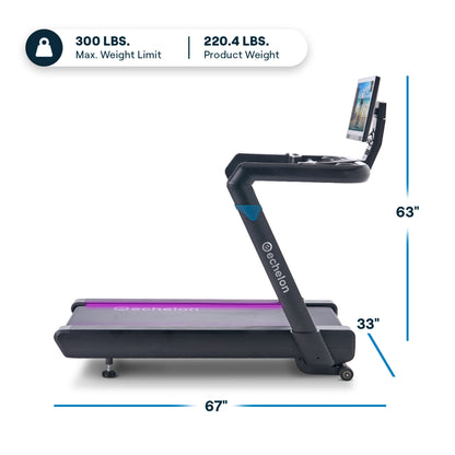 Echelon Stride 8S Treadmill with 22" Swivel HD Touchscreen & Auto Incline