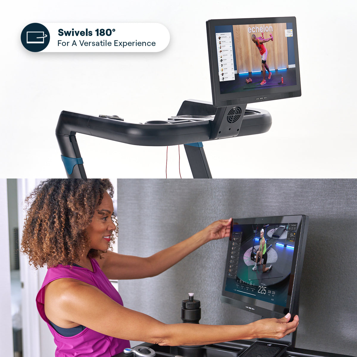 Echelon Stride 8S Treadmill with 22" Swivel HD Touchscreen & Auto Incline