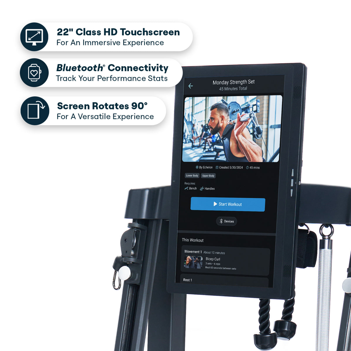 Echelon Strength Home Gym – All-in-One Digital Resistance Training System