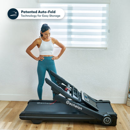 Echelon Stride-6 Auto-Fold Treadmill | Compact, High-Performance Running