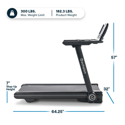 Echelon Stride-6 Auto-Fold Treadmill | Compact, High-Performance Running