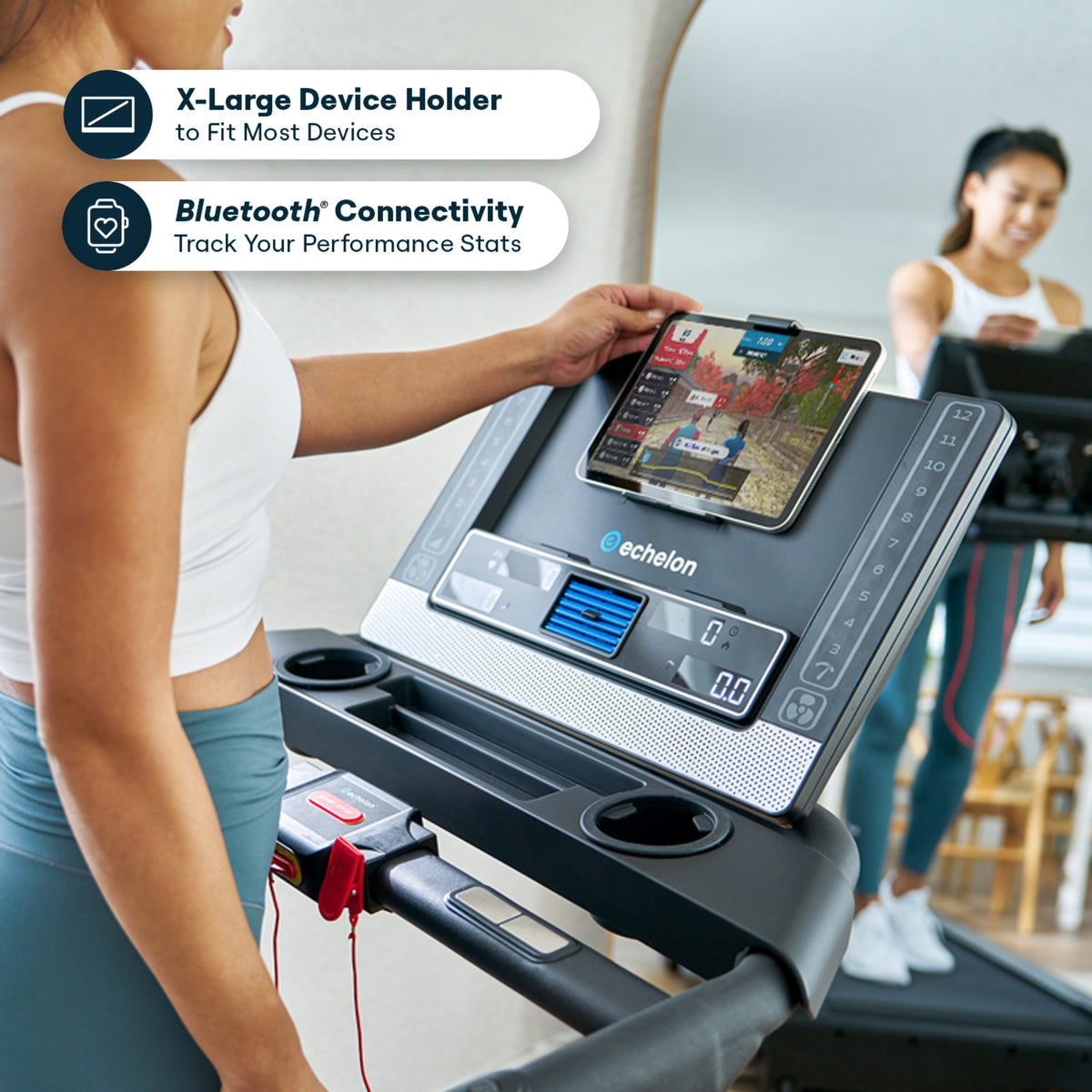 Echelon Stride-6 Auto-Fold Treadmill | Compact, High-Performance Running