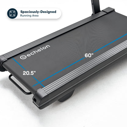 Echelon Stride-6 Auto-Fold Treadmill | Compact, High-Performance Running