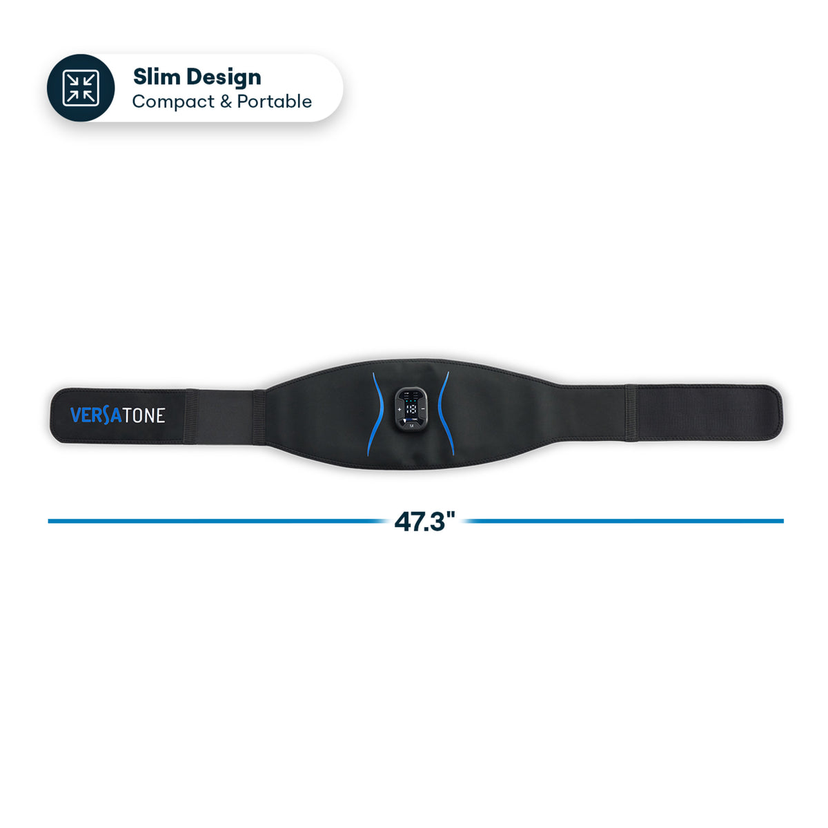 Versatone Wearable EMS & TENS Muscle Stimulator Belt – Toning, Strengthening & Pain Relief