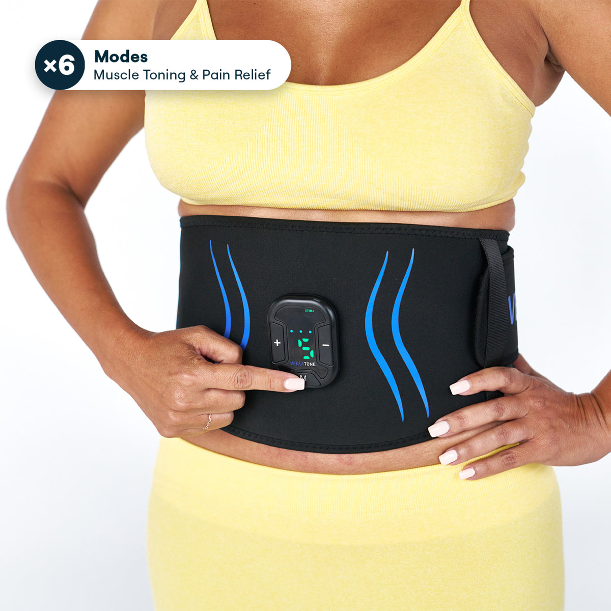 Versatone Wearable EMS & TENS Muscle Stimulator Belt – Toning, Strengthening & Pain Relief