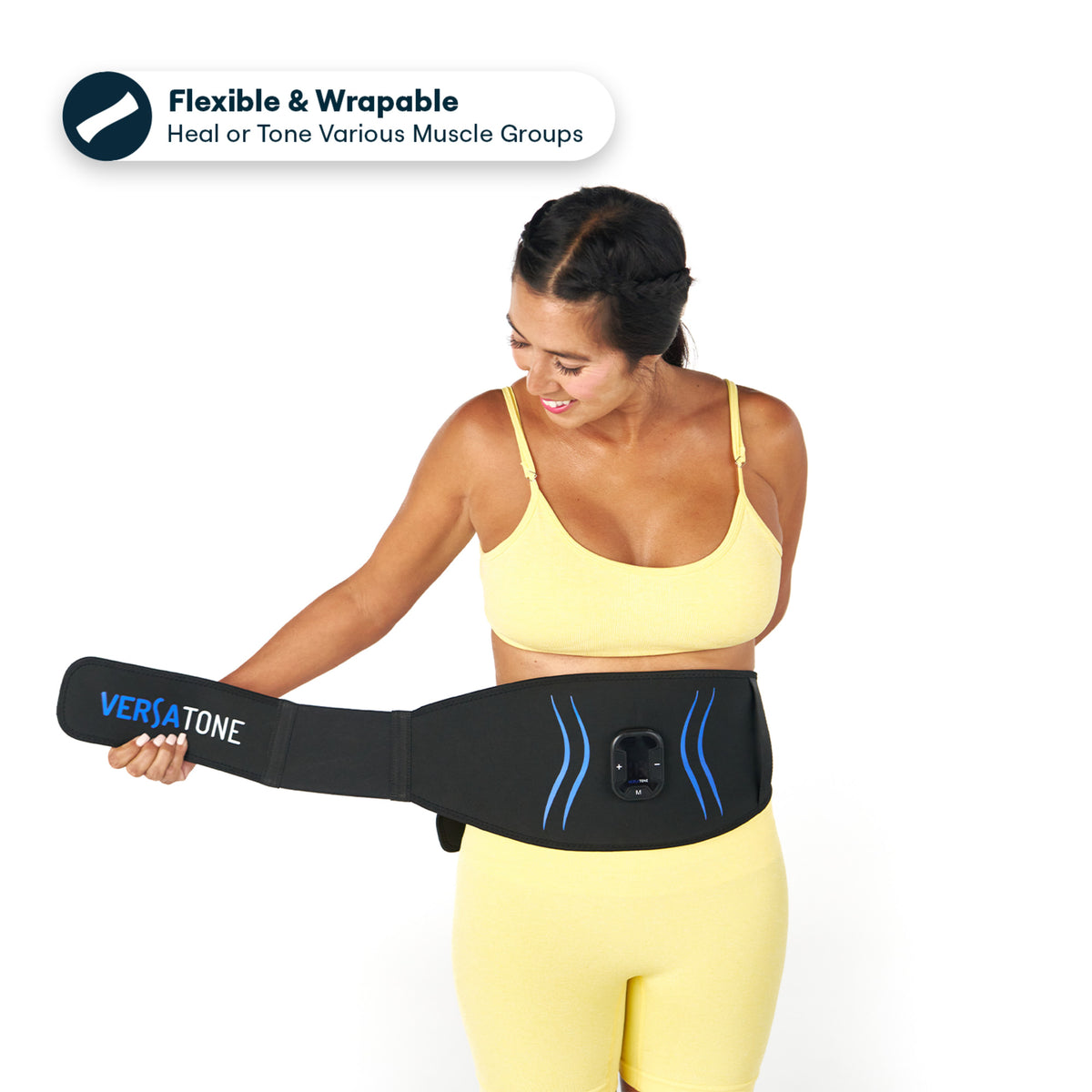 Versatone Wearable EMS & TENS Muscle Stimulator Belt – Toning, Strengthening & Pain Relief