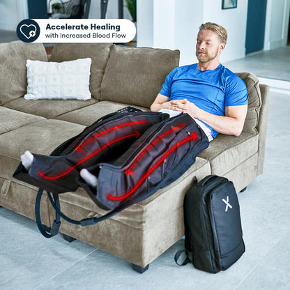Echelon Air Compression Leg Massager Boots | 7-Level Pressure & 6 Massage Modes