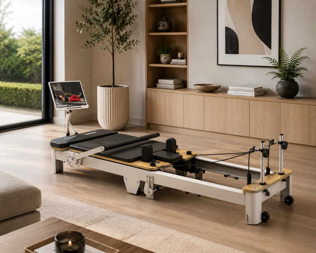 Echelon Meridian Pilates Reformer – 22" HD Touchscreen, Spring Resistance & Full Accessory Set