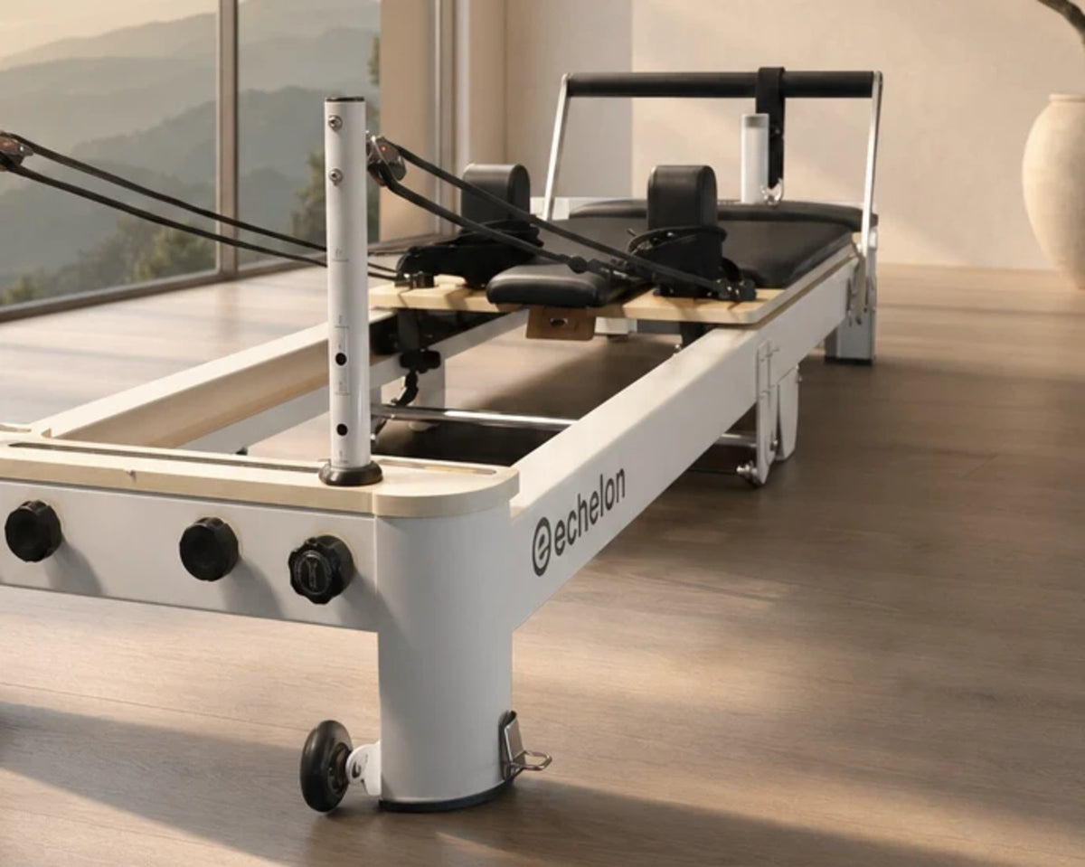 Echelon Meridian Pilates Reformer – Tablet Holder, Spring Resistance & Full Accessory Set