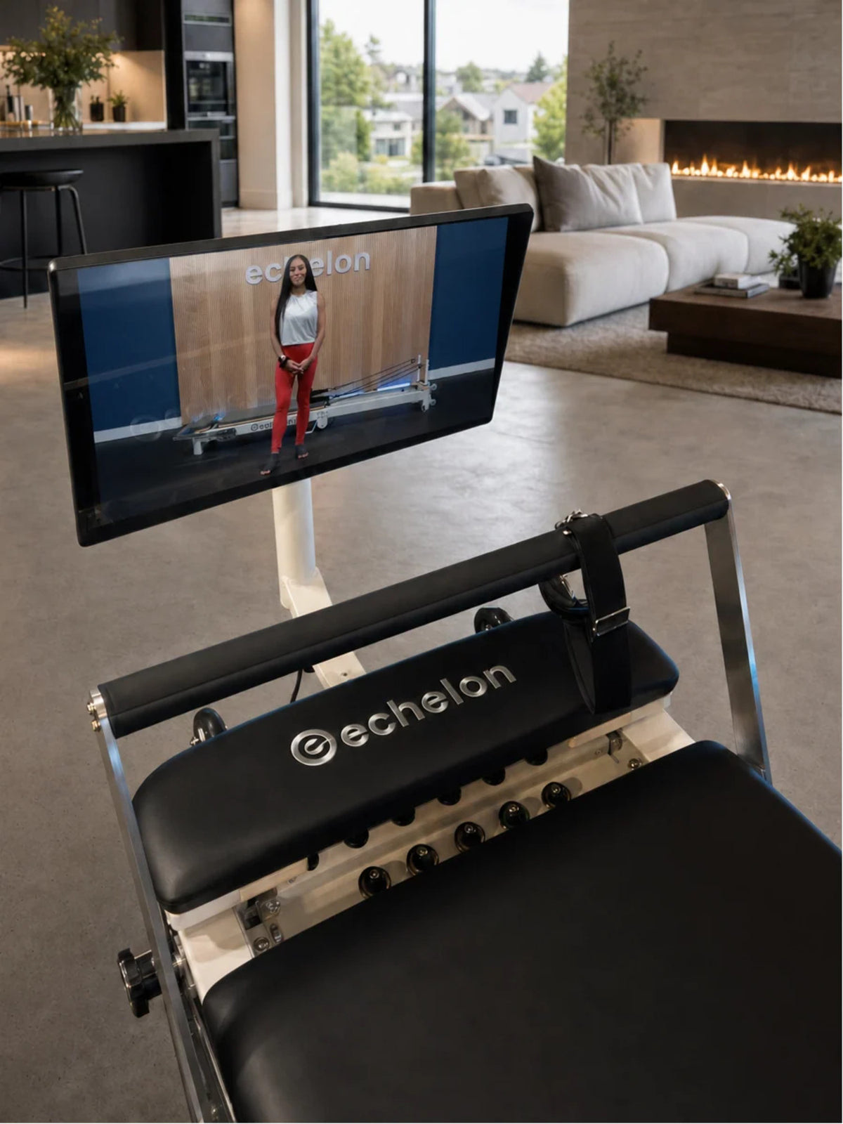 Echelon Meridian Pilates Reformer – 22" HD Touchscreen, Spring Resistance & Full Accessory Set