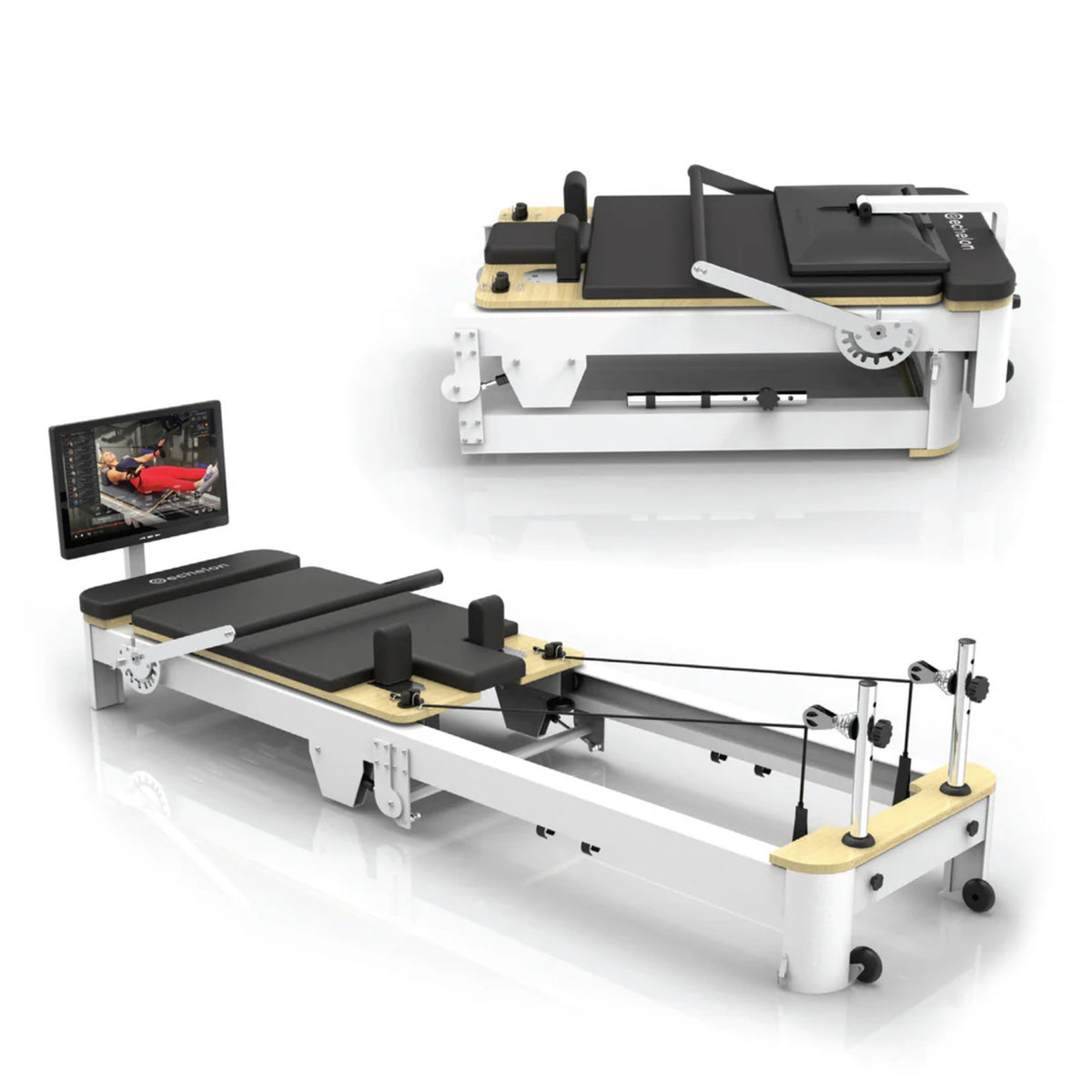Echelon Meridian Pilates Reformer – 22" HD Touchscreen, Spring Resistance & Full Accessory Set