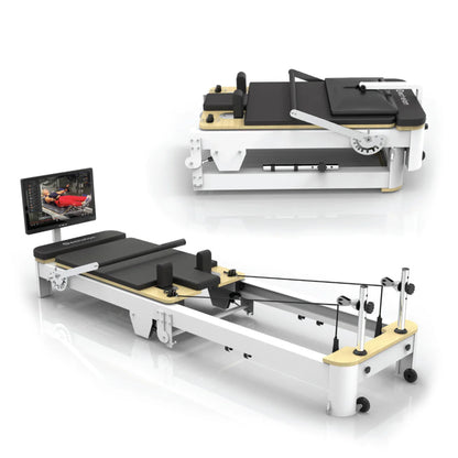 Echelon Meridian Pilates Reformer – 22" HD Touchscreen, Spring Resistance & Full Accessory Set