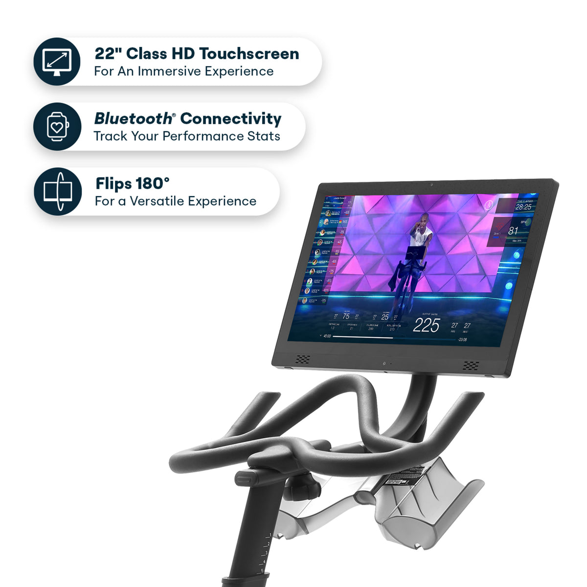 Echelon Connect EX-5s Smart Exercise Bike – 22" HD Touchscreen & 32-Level Magnetic Resistance