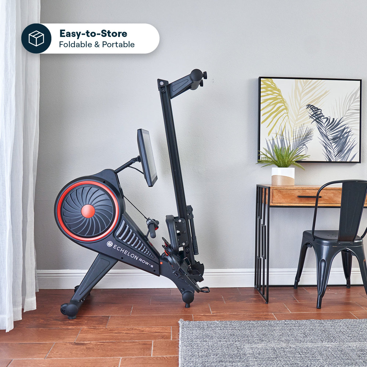 Echelon Row-S Indoor Rowing Machine with 22" class Rotating HD Touchscreen and Magnetic Resistance