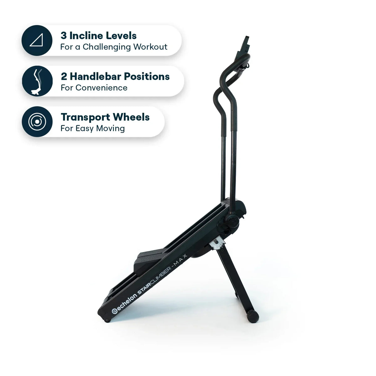Echelon Stair Climber Max, Stair Stepper Machine with 32 Magnetic Resistance Levels and Foldable Design